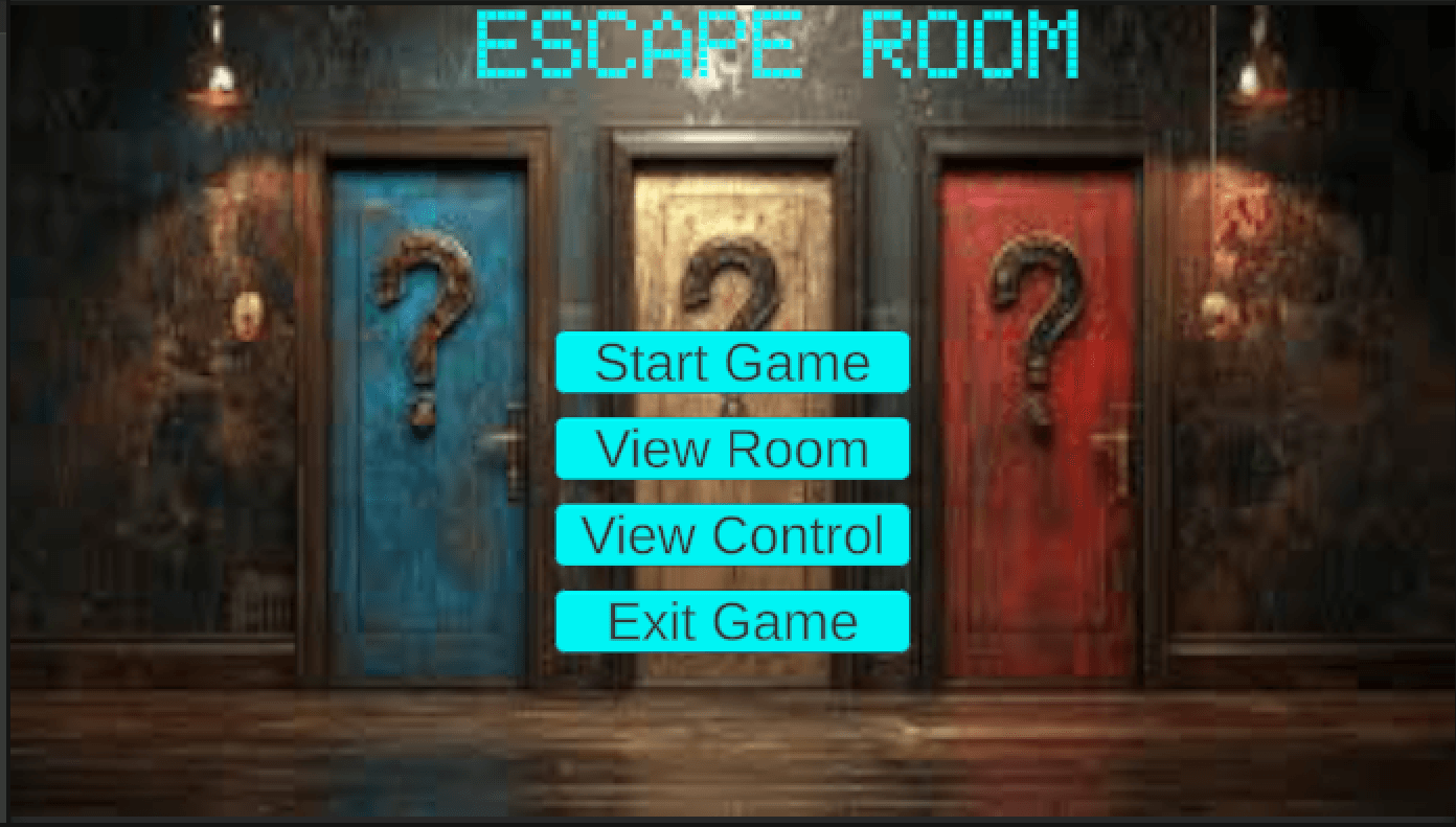 Escape Room Unity 3D first-person puzzle game featuring interactive environments and timed escape challenges